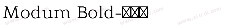 Modum Bold字体转换